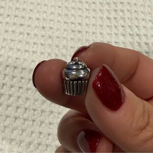 Pandora Silver & Gold Cupcake Charm